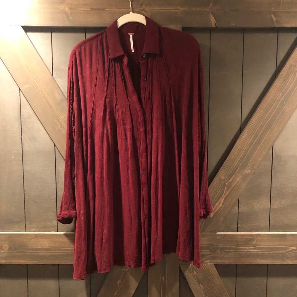 Free People Spin Me Tunic Shirt Dress